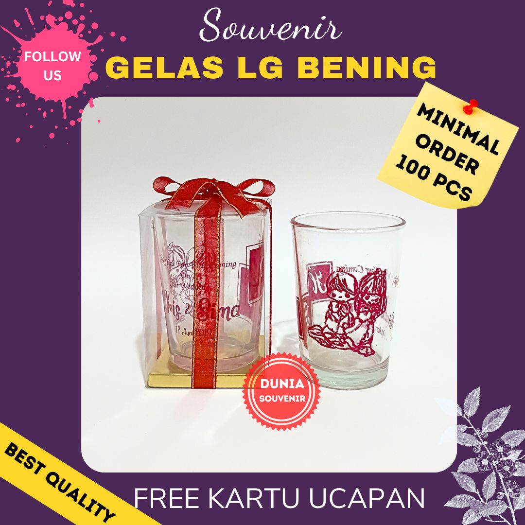 Gelas LG Dunia Souvenir